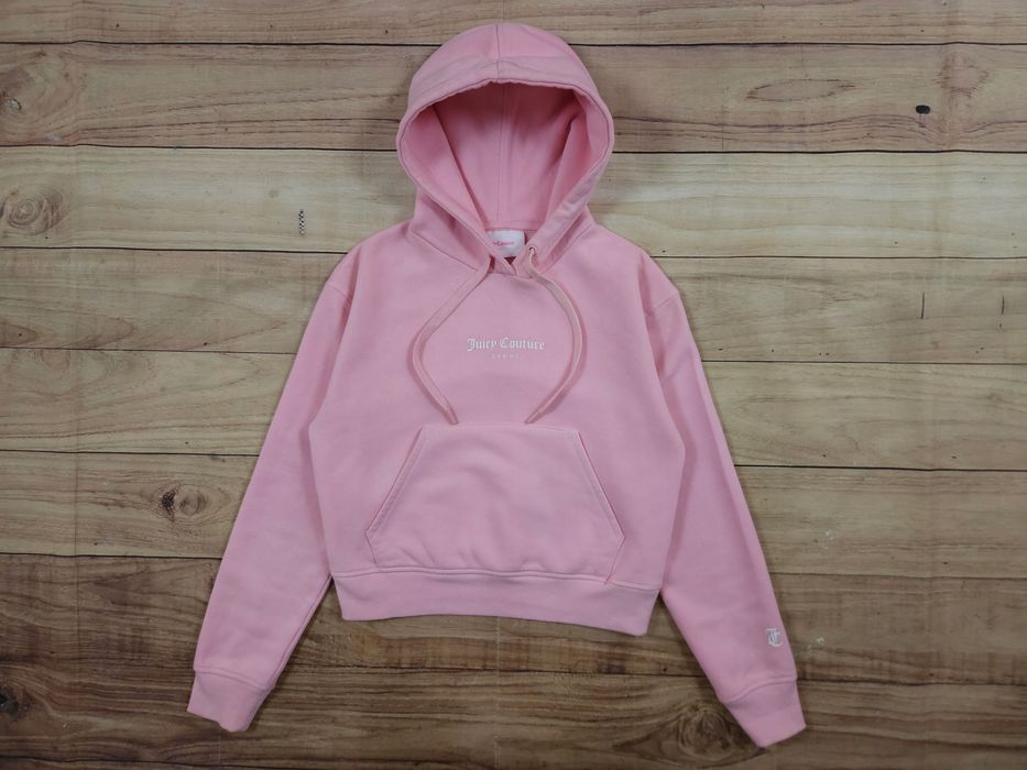 JUICY COUTURE Bluza Damska z Kapturem Różowa Logowana r. S