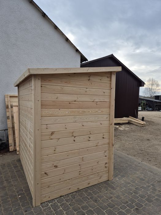 Domek drewniany z dachem jednospadowym 2x2m