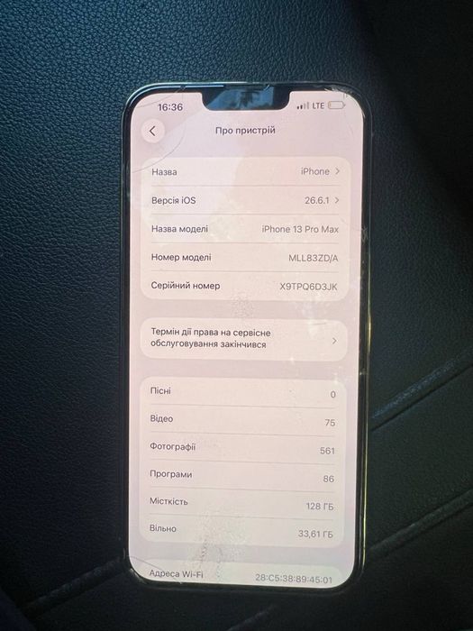 Продається iPhone 13 Pro Max 128 ГБ