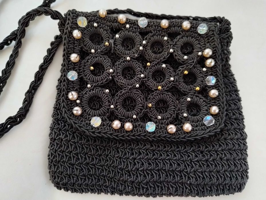 Torebka beżowa marki włoskiej "jedyna taka" retro super torba