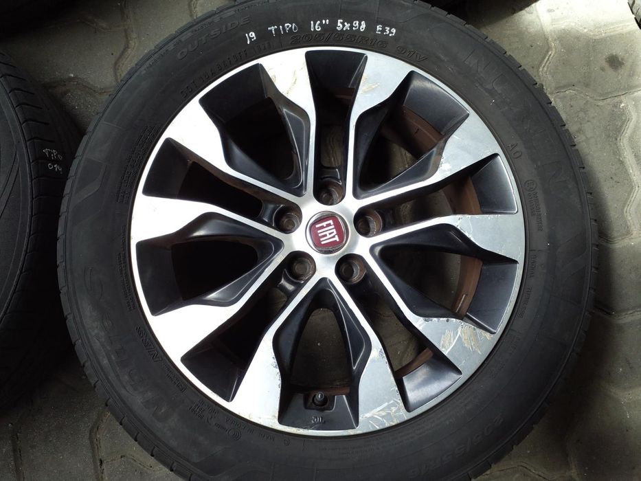 Jantes Fiat R16 Com Pneus 205/55 Furação 5X98