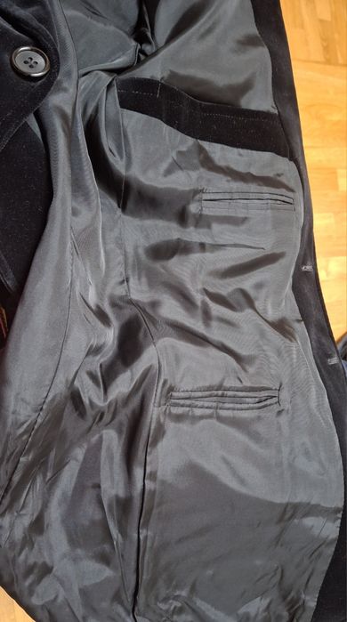 Marynarka męska bawełna aksamit czarna r. L