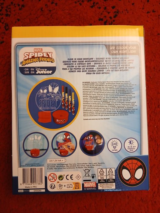 Luz de Presença LED Spiderman