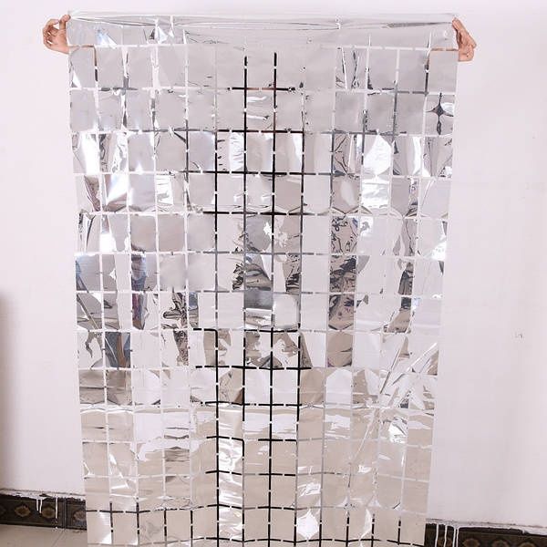 Шторы из дождика фольги банер фон для свята на свадьбу день рождения