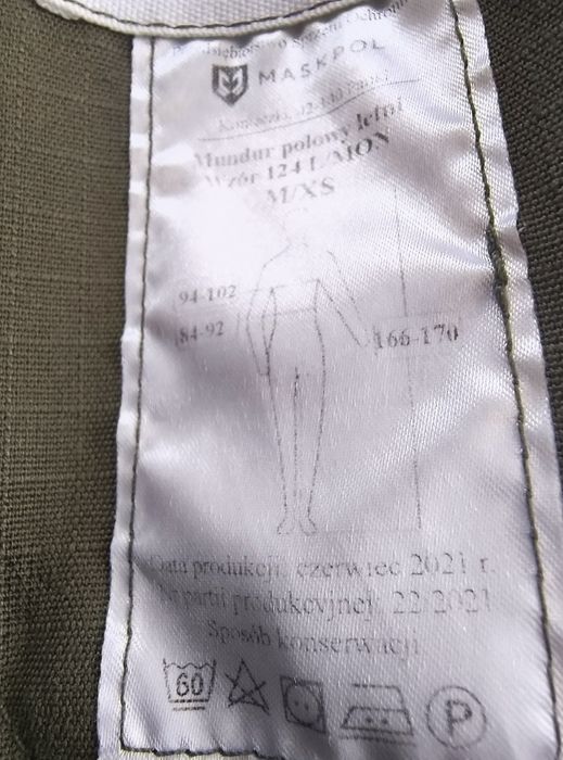 Mundur letni polowy MON  M/XS