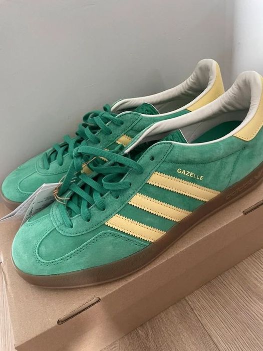 adidas gazelle silver green womens Adidas Gazelle Indoor Mineral Green Silver Dawn JI0323  Sneaker Junkies
