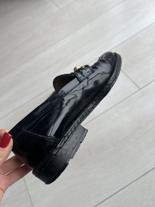 Черные кожаные лоферы Bally