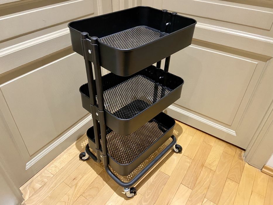 Wózek IKEA Raskog czarny pomocnik kuchenny metalowy