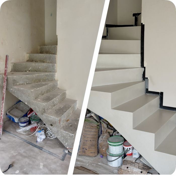 Mikrocement, posadzki, ściany, schody, beton. Śląsk.