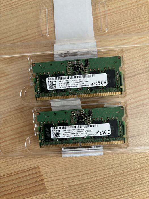 Оперативна память для ноутбука Ddr5 16gb (2х8 gb) sodimm