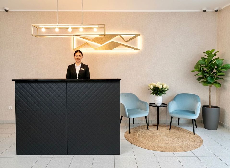 NOWA Recepcja / Lada Sklepowa / Sprzedażowa / Kosmetyczna / 150cm