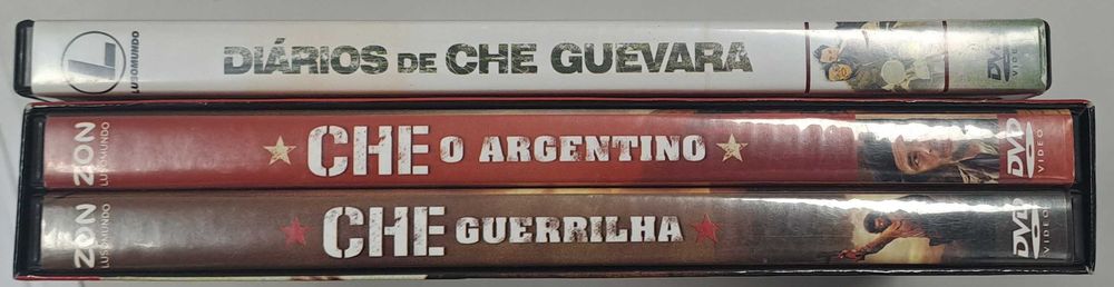 Pack com 3 Filmes sobre CHE Guevara (Diários, O Argentino e Guerrilha)