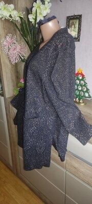 Шикарный пиджак. С золотым люрексом. Очень большой размер