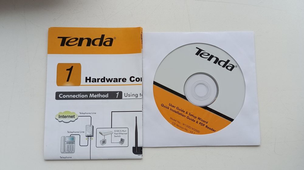 ADSL2+ модем-маршрутизатор Tenda Wireless N 150Mbps(для Укртелеком )