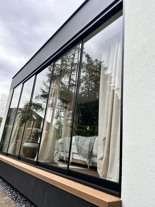 System przesuwny szkło , sciany szklane