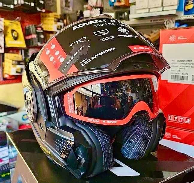 Capacete NOVO Modular LS2 Advant X Carbon Mat (37% DESCONTO)Tamanho XS