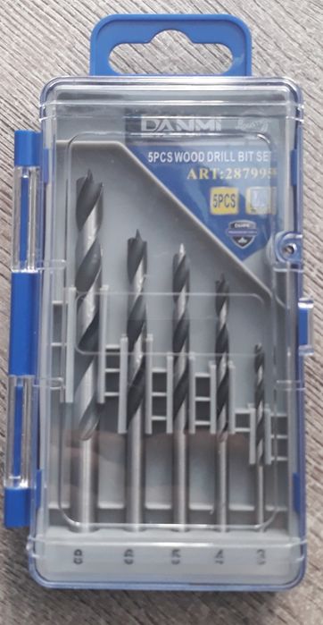Набір свердл по дереву та металу