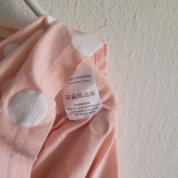 Moraj koszulka damska różowa w białe kropki r. M