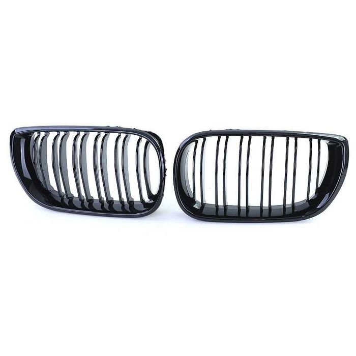 Grelhas Frontais BMW Série 3 E46 (01-05) Preto Brilhante Dupla