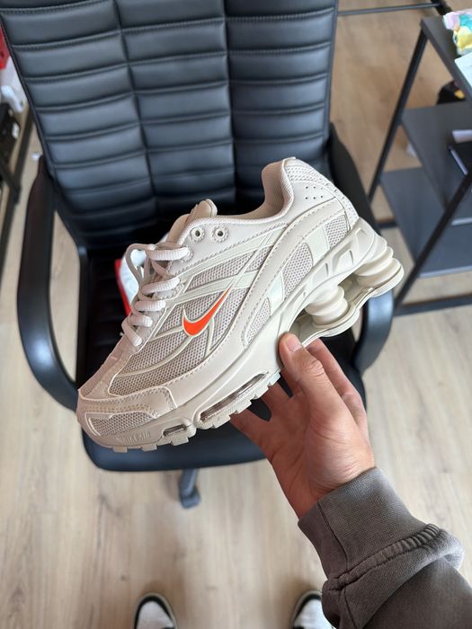 Nike Shox Ride 2 Light Bone and Turf Orange, Найк Шокс