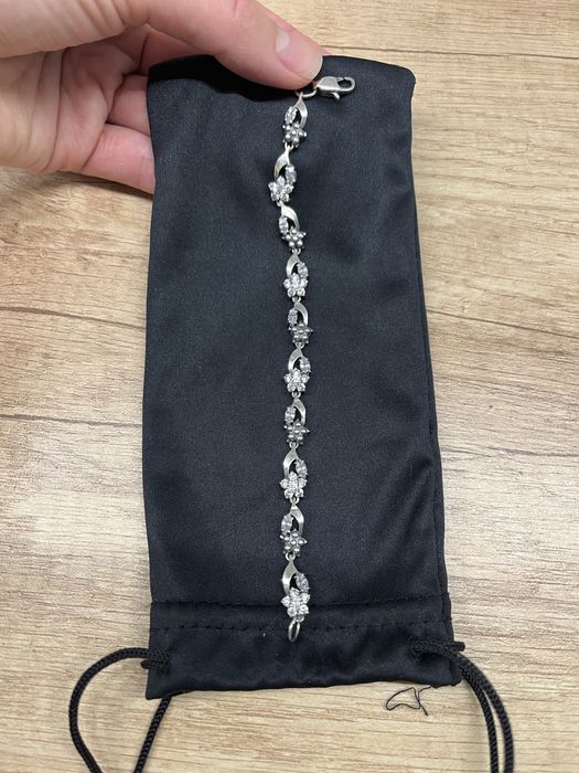 Срібний браслет 18 см