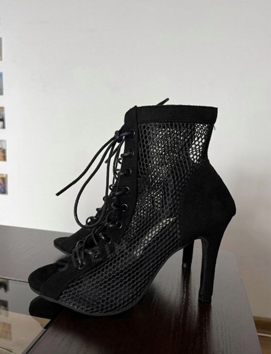 Buty sandaly do high heels rozm 38 nowe siateczka zamsz