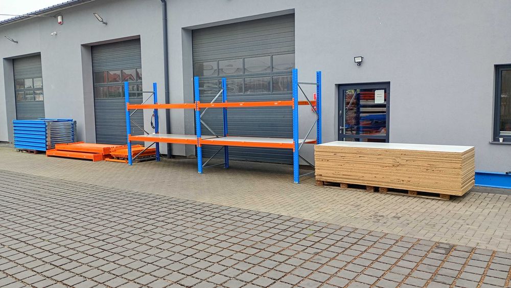 Regał magazynowy półkowy H250cm belka pod płytę 270cm nośność 600kg garaż warsztat