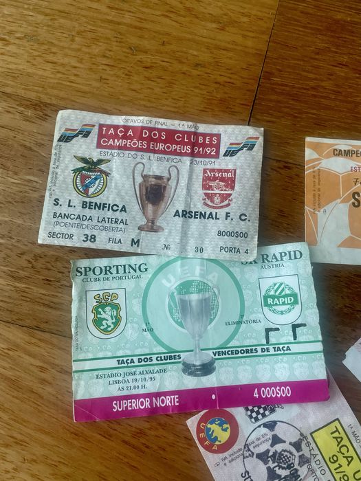 Bilhetes de Futebol