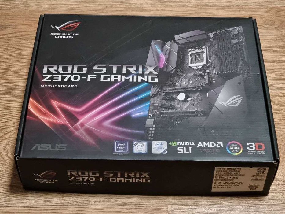 Материнська плата Asus Rog Strix Z370-F Gaming (s1151 v2, Intel Z370, PCI-Ex16)