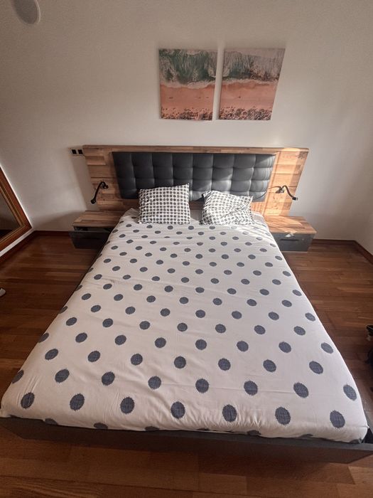 Cama de casal com colchão