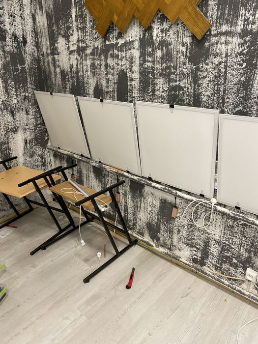 LED панелі 60×60 см 40 Вт 4100K стельові світильники для офісу, студії, підвісного монтажу, пісочної анімації, лайтбоксу, фотозони