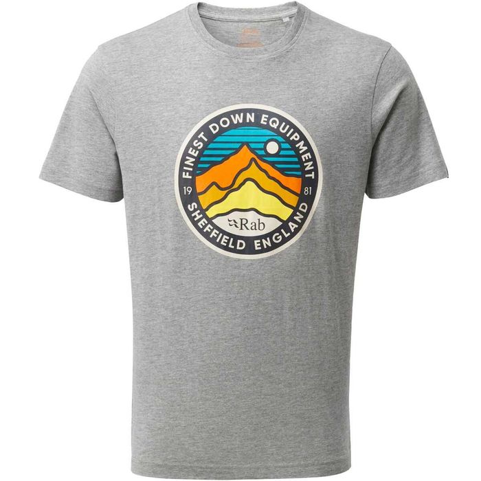 Футболка Rab Stance 3 Peaks (розмір Medium, колір Grey Marl)