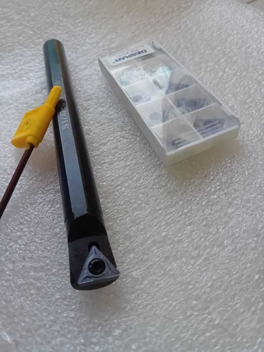 Buril  p/ torno com diâmetro de 16mm e caixa de 10 pastilhas TCMT16