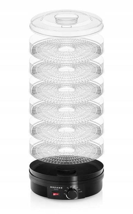 MOCNA Suszarka spożywcza do grzybów owoców warzyw ziół 6 sit DUŻA 500W