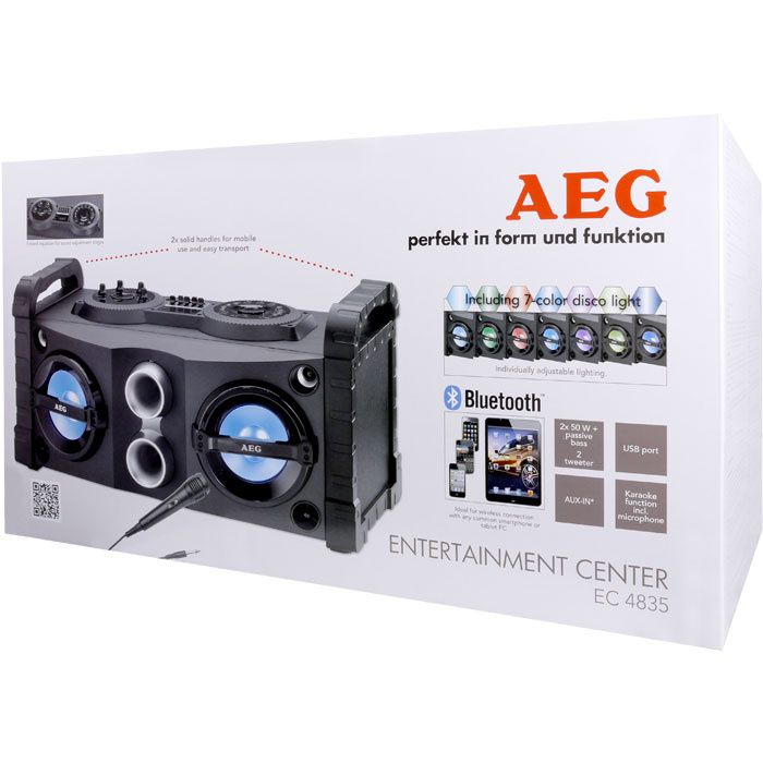 BoomBox Sistema de Som Portátil c/ Bluetooth AEG EC 4835