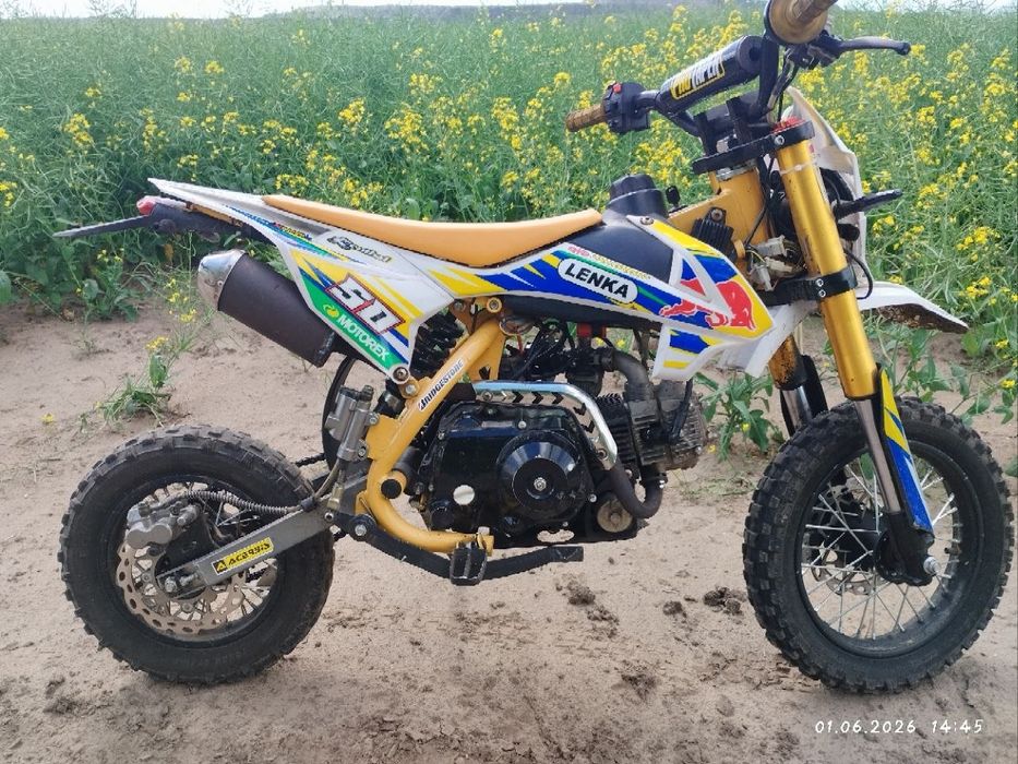 Пітбайк 110 см³, автомат, дискові гальма, гарний стан