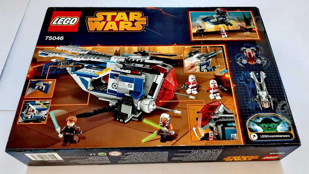 Lego Star Wars The Clone Wars 75046 Coruscant Police Gunship selado