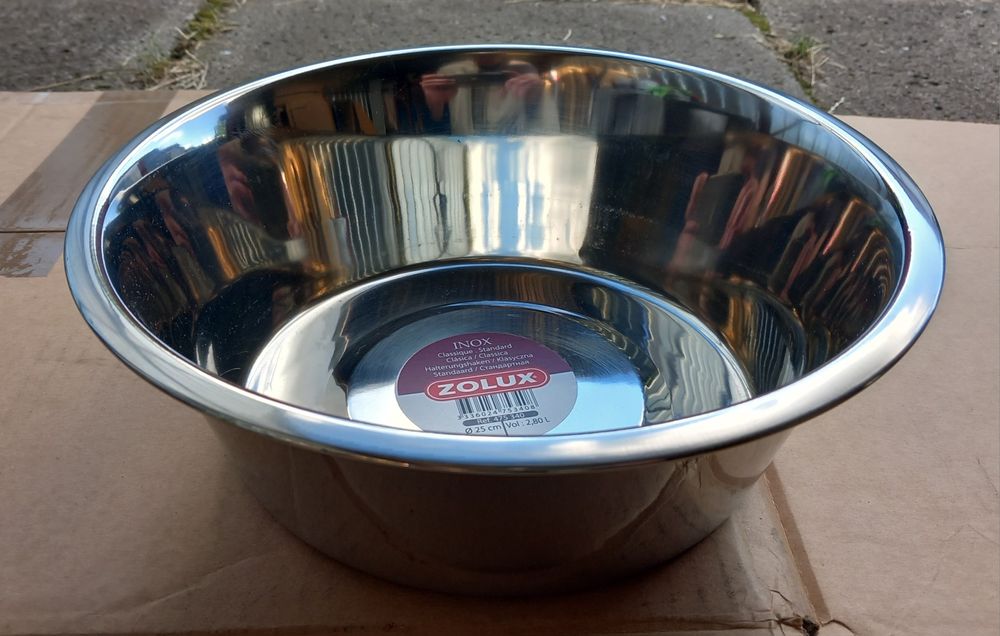 Miska dla psa stal nierdzewna 25 cm 2,8L