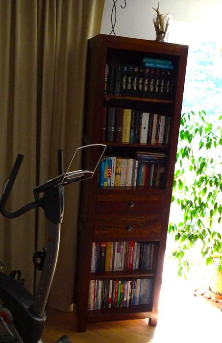 Biblioteka indyjska z litego drewna palisander w idealnym stanie!