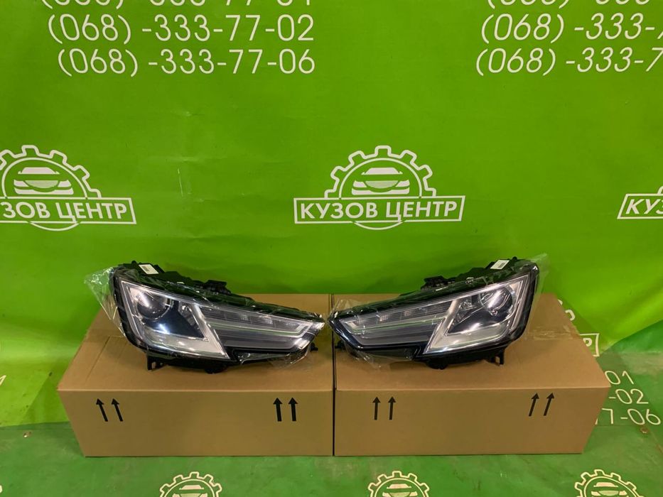 Комплект передній Audi A4 B9 2016 - 2020 НАЯВНІСТЬ бампер фара капот