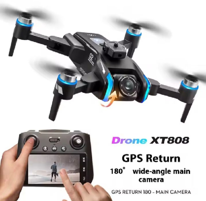 Акція!!!XT808 GPS WiFi 8K HD пульт з РК дисплеєм квадрокоптер