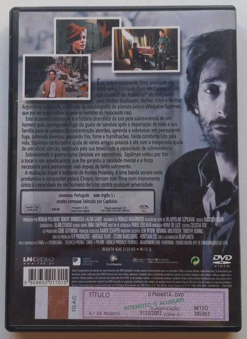 Filme em DVD O Pianista