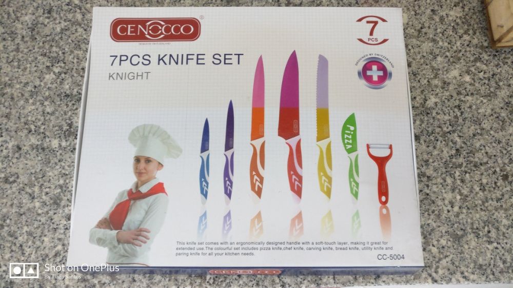 Faqueiro 7 peças chef cozinha