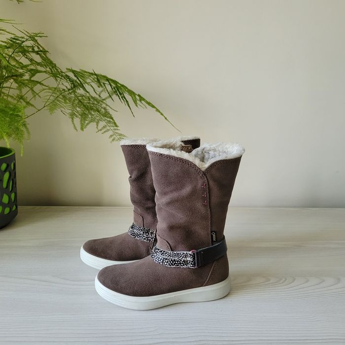 Чобітки шкіряні зимові Оригінал Ecco S7 Teen рр.27