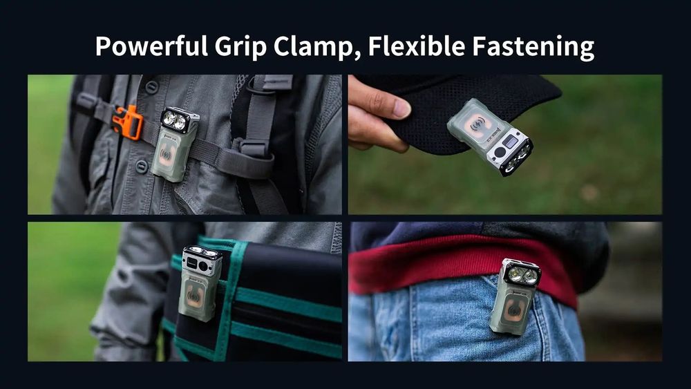Wuben X3 EDC червоне світло ліхтарик з безпровідною зарядкою