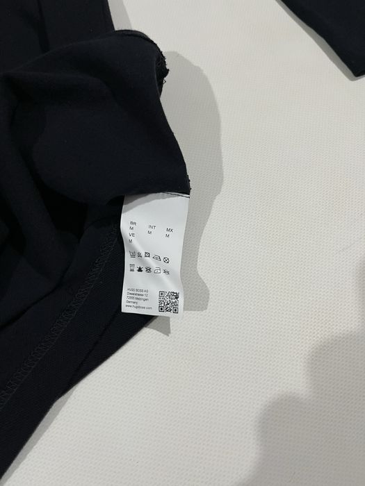 Поло hugo boss темно-синє з довгим рукавом лонгслив хуго босс розмір m