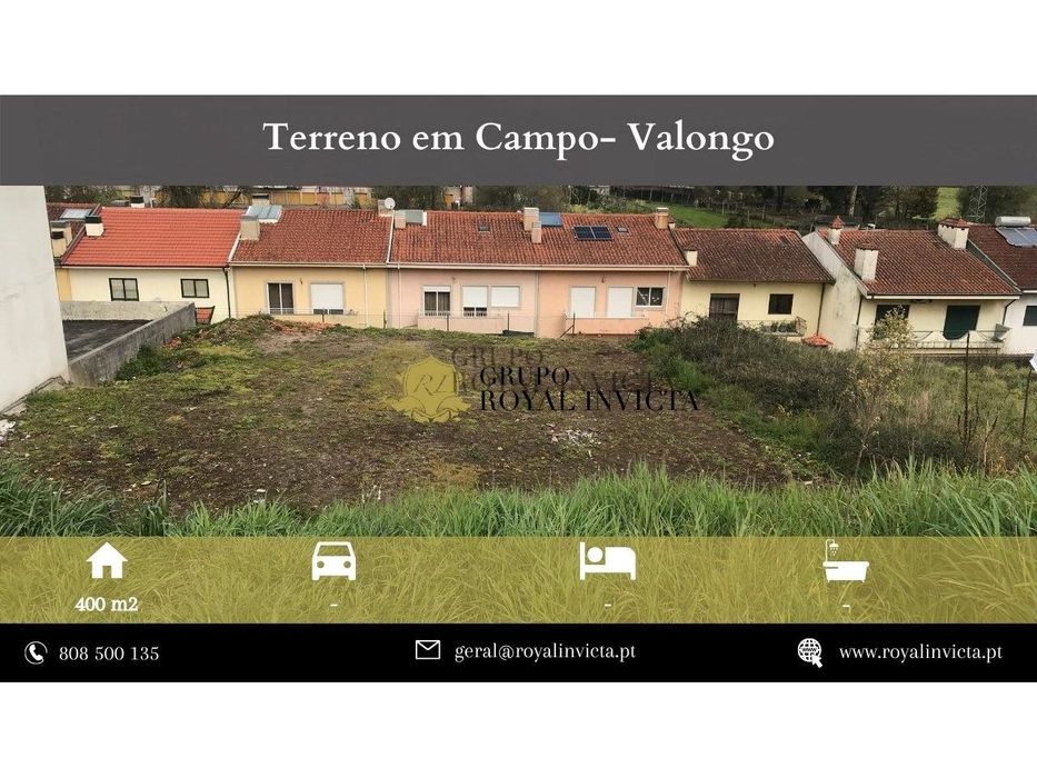 Vende-se terreno em Campo/Valongo
