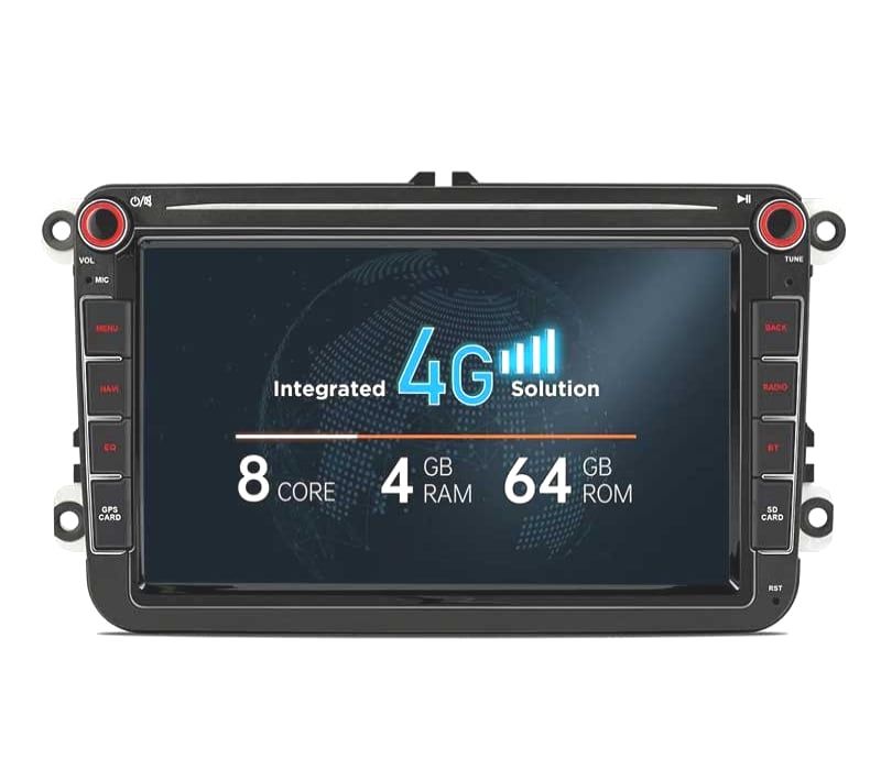 RADIO 8″ GPS ANDROID 11 VOLKSWAGEN VW PARA SEAT SKODA OCTACORE 4GB RAM+64GB ROM