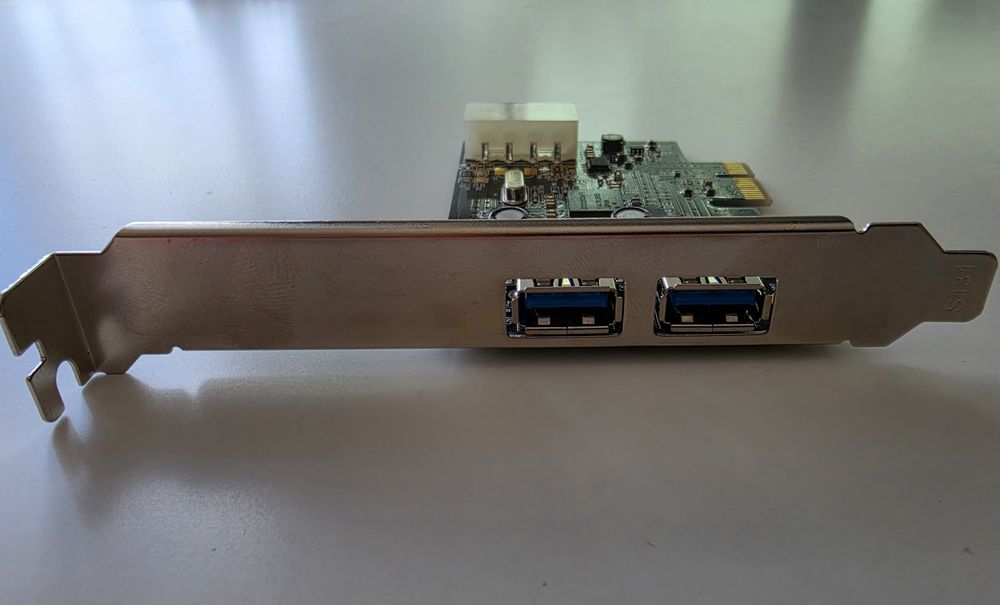 Karta PCI-E USB 3.0 – 2x USB 3.0 + zasilanie SATA