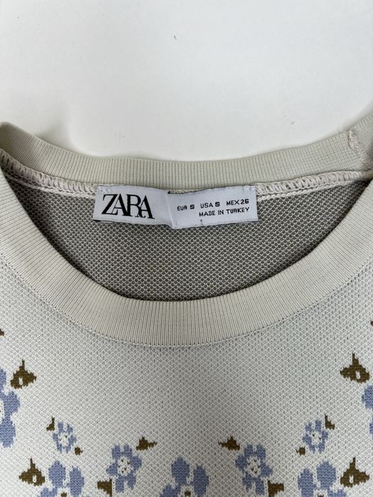Блузка Zara з пишними рукавами ліхтариками